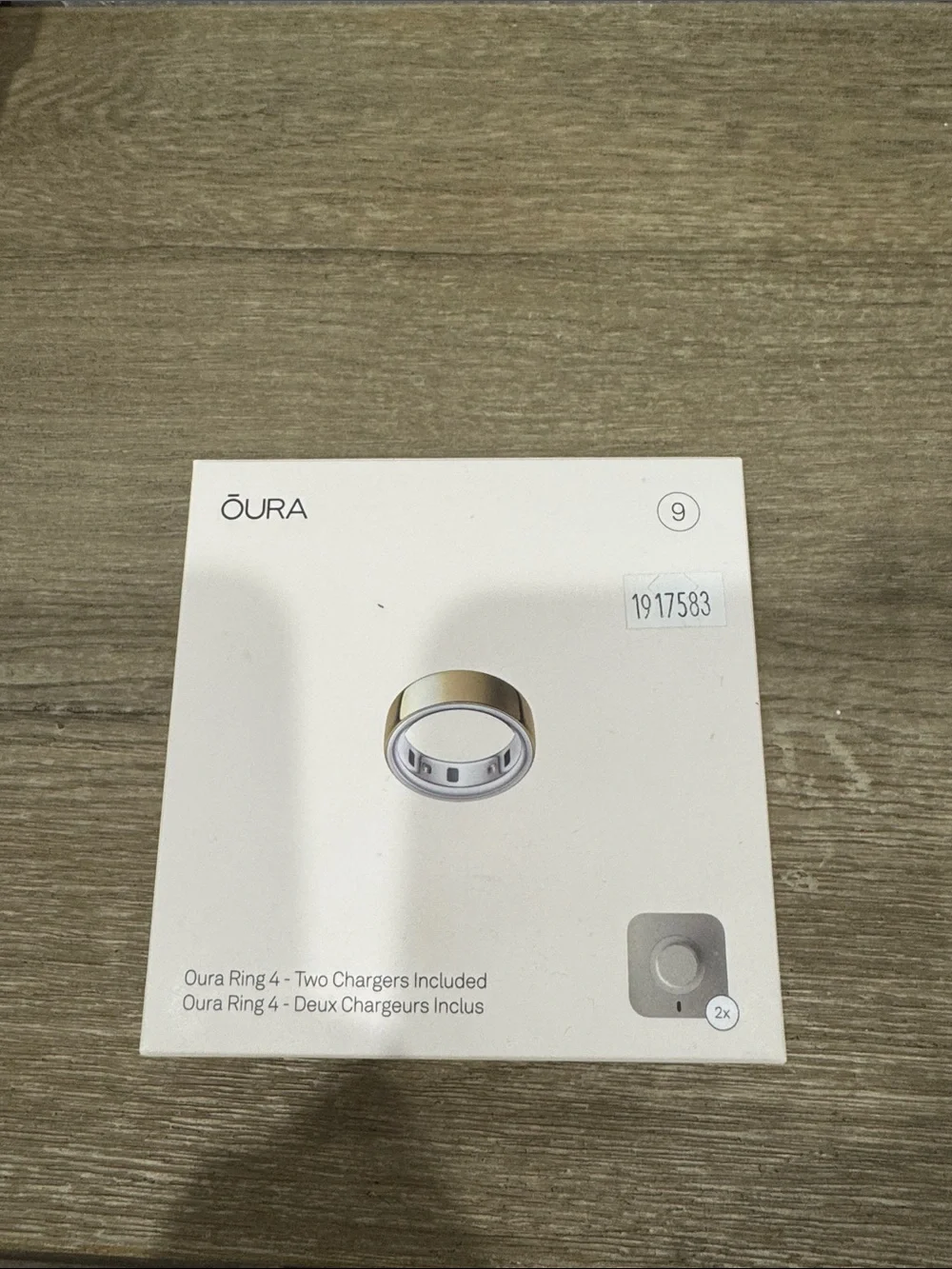 Oura Ring 4 Gold Size 9